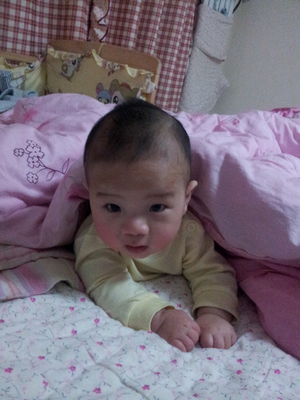 哈哈 翻过来了 哈哈 翻过来了